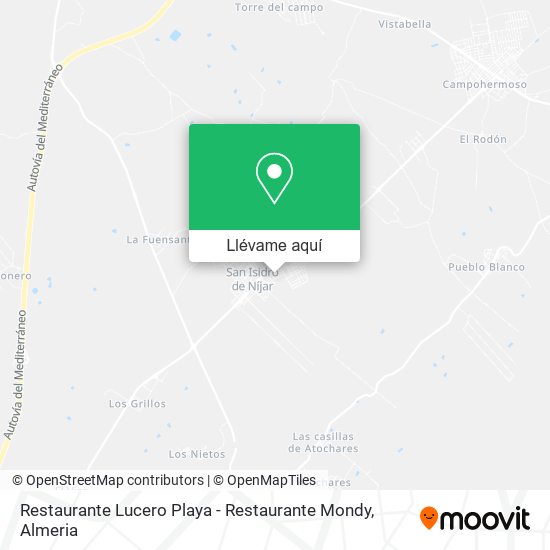 Mapa Restaurante Lucero Playa - Restaurante Mondy