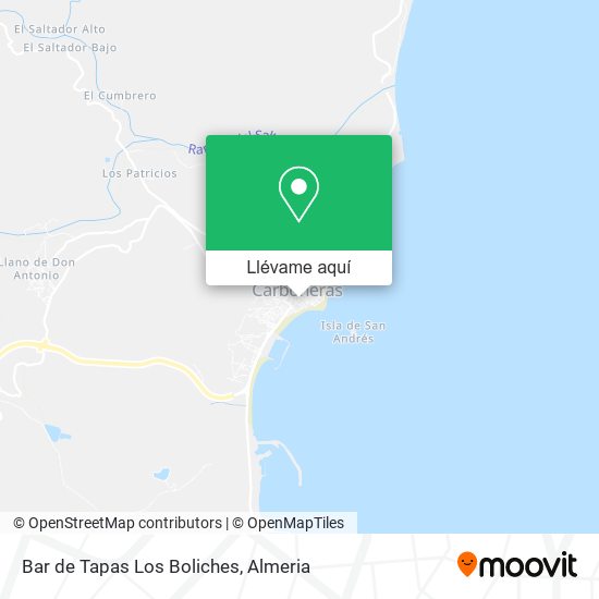 Mapa Bar de Tapas Los Boliches