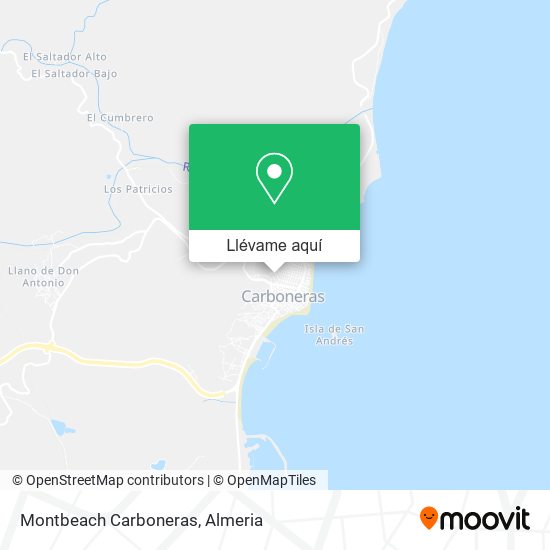 Mapa Montbeach Carboneras