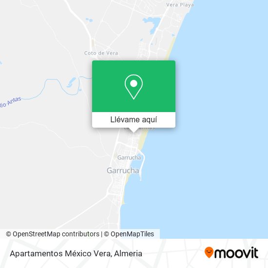 Mapa Apartamentos México Vera