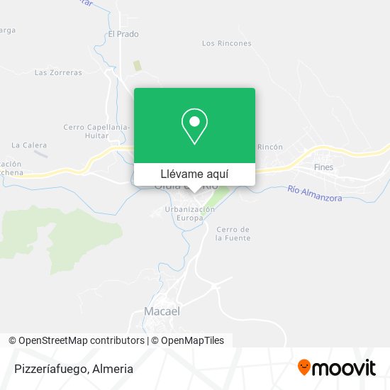 Mapa Pizzeríafuego