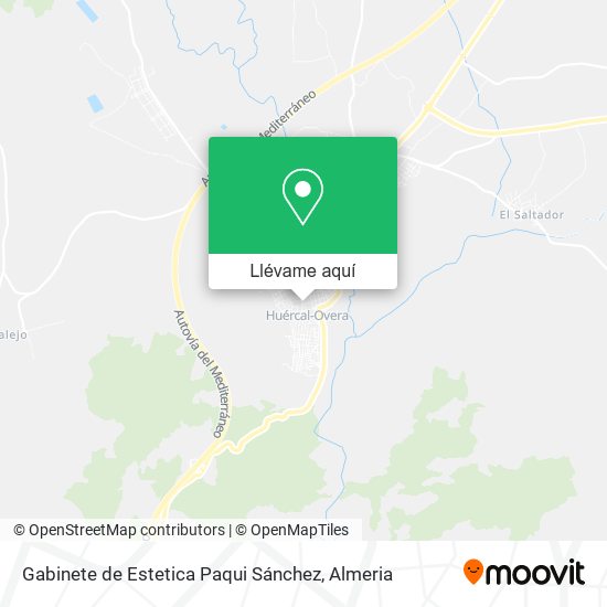 Mapa Gabinete de Estetica Paqui Sánchez