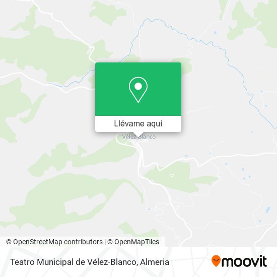 Mapa Teatro Municipal de Vélez-Blanco