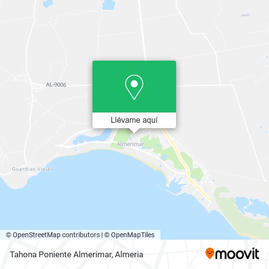 Mapa Tahona Poniente Almerimar
