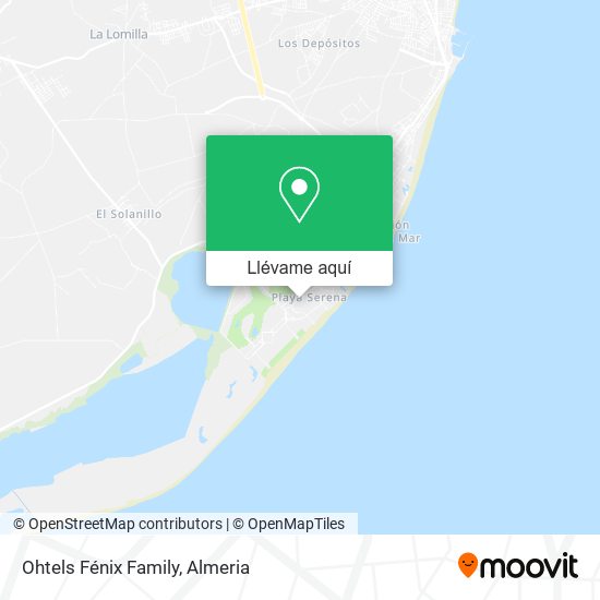 Mapa Ohtels Fénix Family