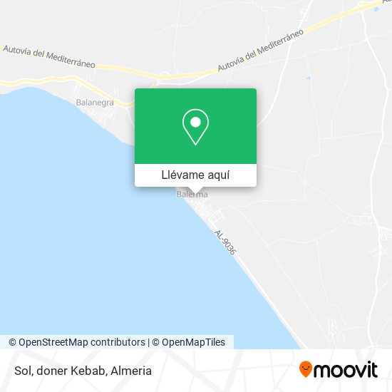 Mapa Sol, doner Kebab