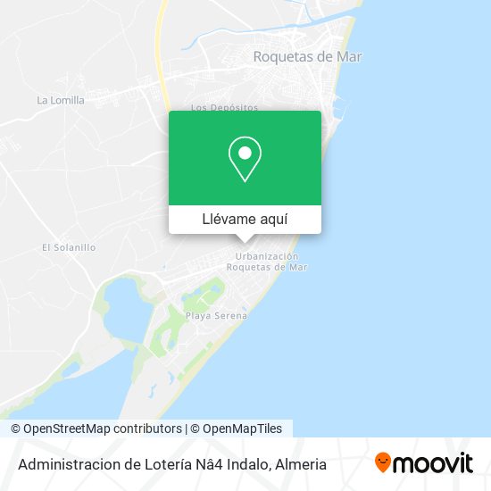 Mapa Administracion de Lotería Nâ4 Indalo