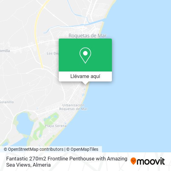 Mapa Fantastic 270m2 Frontline Penthouse with Amazing Sea Views