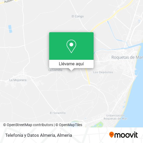 Mapa Telefonia y Datos Almería