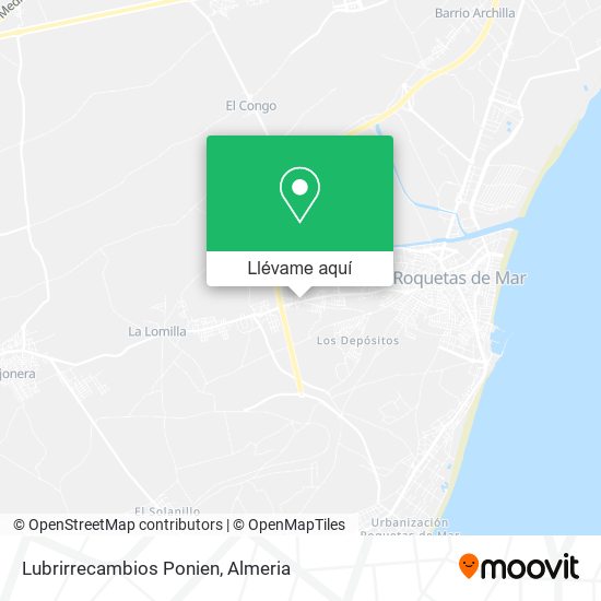 Mapa Lubrirrecambios Ponien