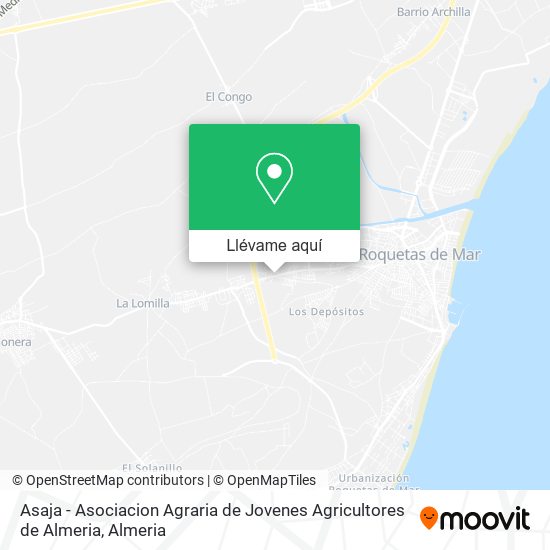 Mapa Asaja - Asociacion Agraria de Jovenes Agricultores de Almeria