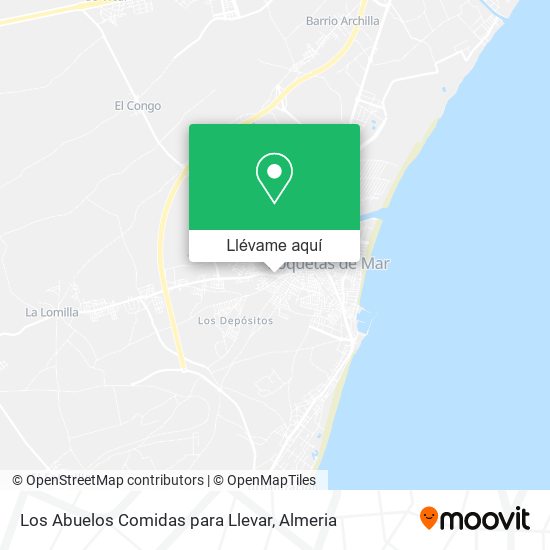 Mapa Los Abuelos Comidas para Llevar