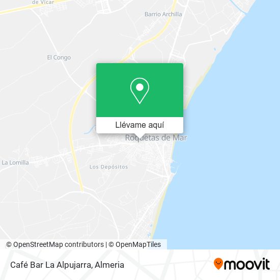 Mapa Café Bar La Alpujarra