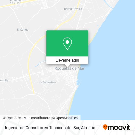 Mapa Ingenieros Consultores Tecnicos del Sur