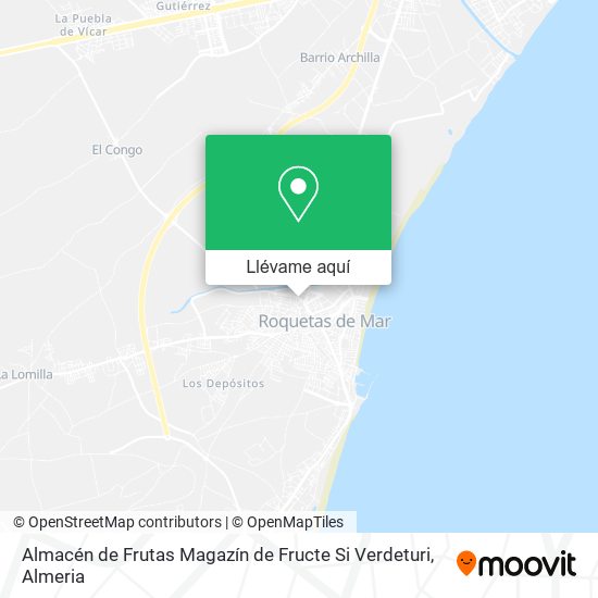 Mapa Almacén de Frutas Magazín de Fructe Si Verdeturi