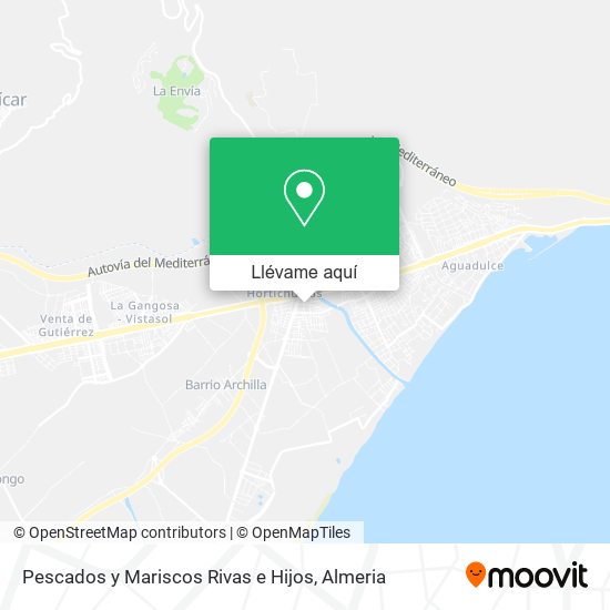 Mapa Pescados y Mariscos Rivas e Hijos