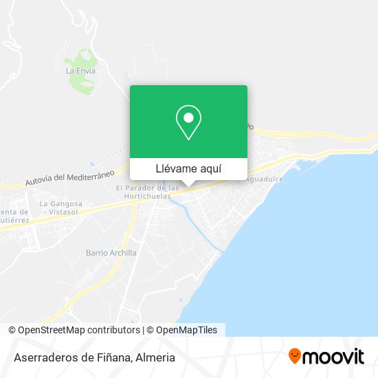 Mapa Aserraderos de Fiñana