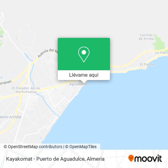Mapa Kayakomat - Puerto de Aguadulce