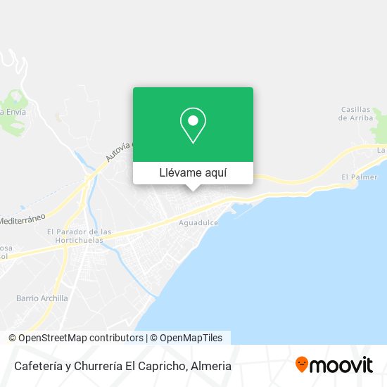 Mapa Cafetería y Churrería El Capricho