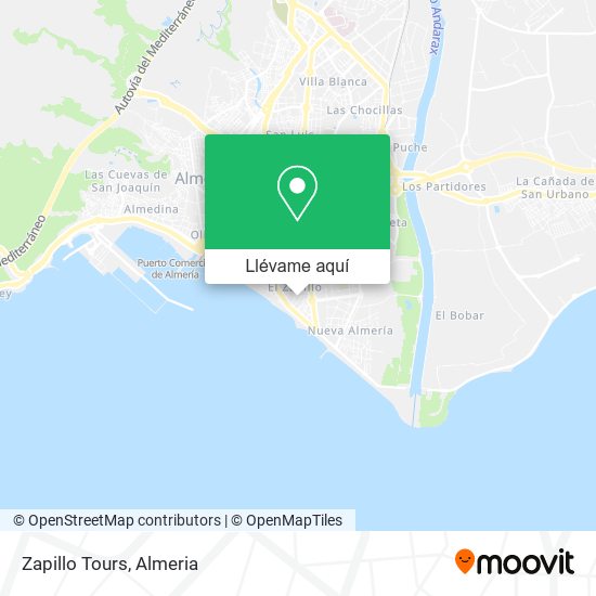 Mapa Zapillo Tours