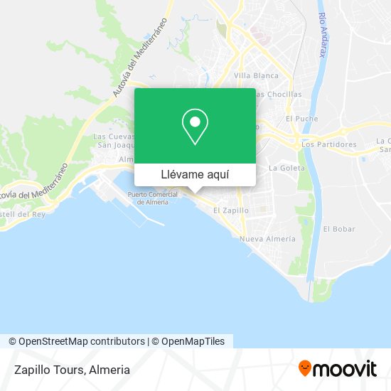 Mapa Zapillo Tours
