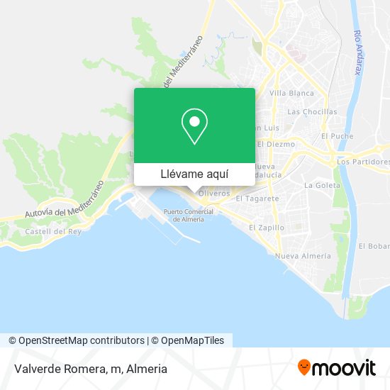 Mapa Valverde Romera, m
