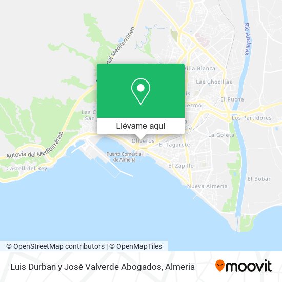 Mapa Luis Durban y José Valverde Abogados