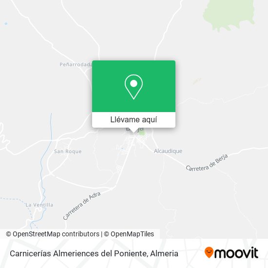 Mapa Carnicerías Almeriences del Poniente