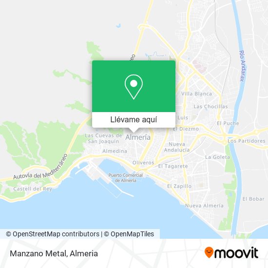Mapa Manzano Metal