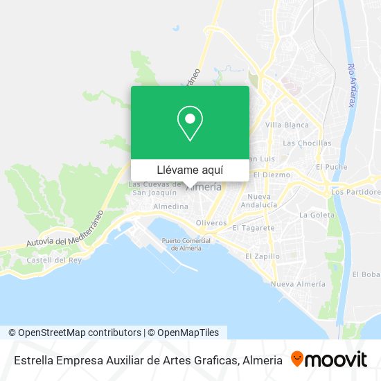 Mapa Estrella Empresa Auxiliar de Artes Graficas