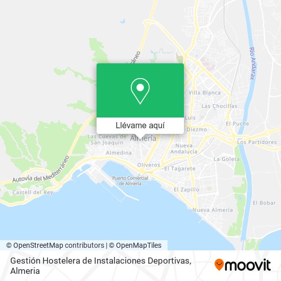 Mapa Gestión Hostelera de Instalaciones Deportivas