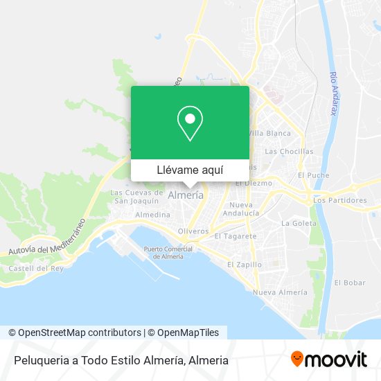 Mapa Peluqueria a Todo Estilo Almería