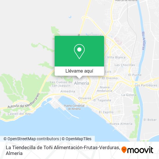 Mapa La Tiendecilla de Toñi Alimentación-Frutas-Verduras