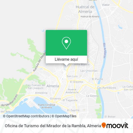 Mapa Oficina de Turismo del Mirador de la Rambla
