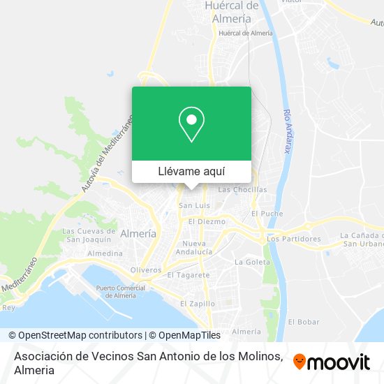 Mapa Asociación de Vecinos San Antonio de los Molinos