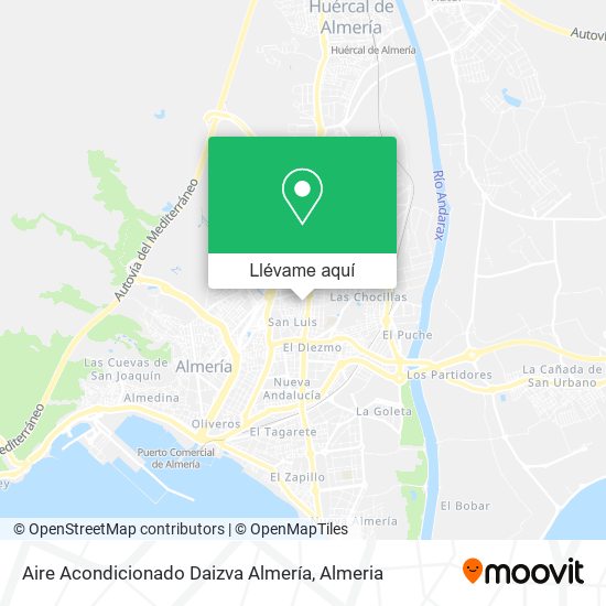 Mapa Aire Acondicionado Daizva Almería