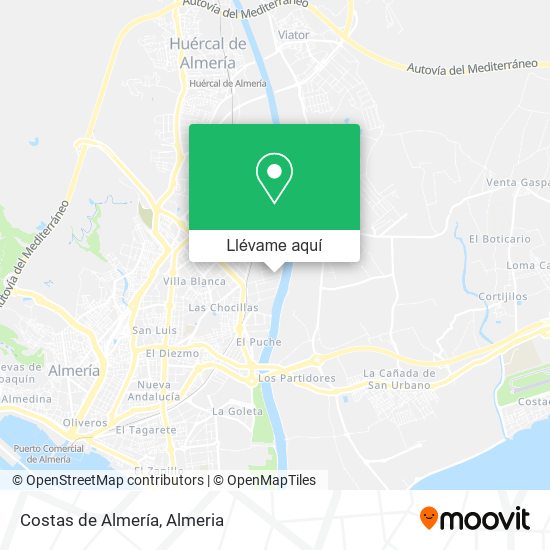 Mapa Costas de Almería
