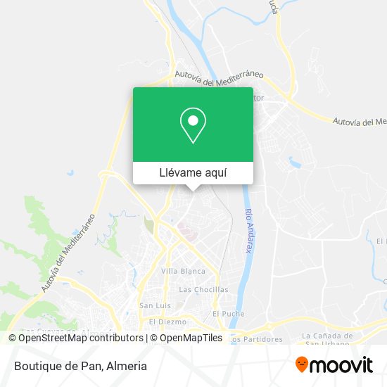 Mapa Boutique de Pan