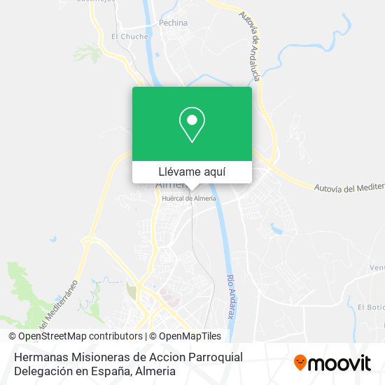 Mapa Hermanas Misioneras de Accion Parroquial Delegación en España