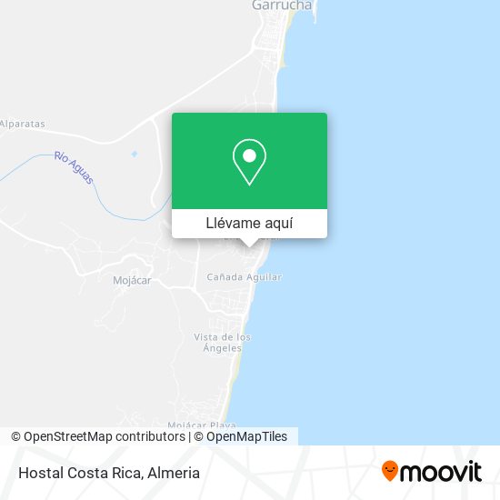 Mapa Hostal Costa Rica