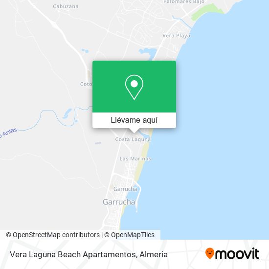 Mapa Vera Laguna Beach Apartamentos