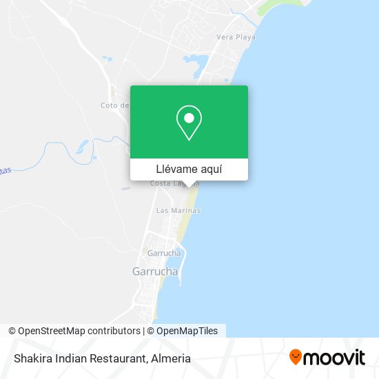 Mapa Shakira Indian Restaurant