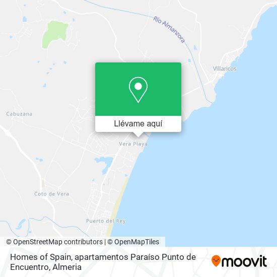 Mapa Homes of Spain, apartamentos Paraíso Punto de Encuentro