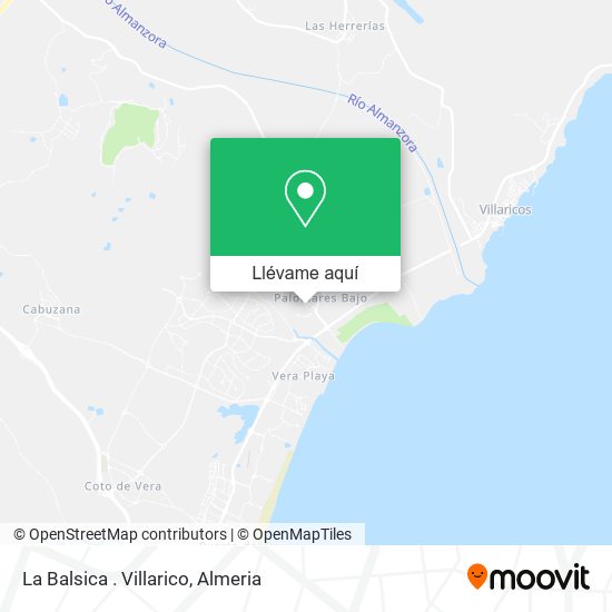 Mapa La Balsica . Villarico
