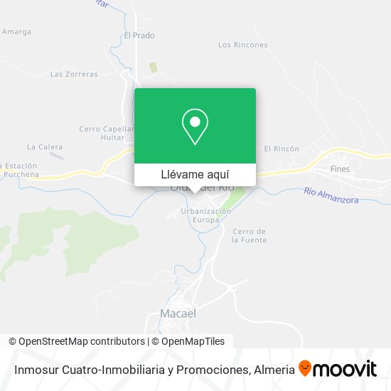 Mapa Inmosur Cuatro-Inmobiliaria y Promociones