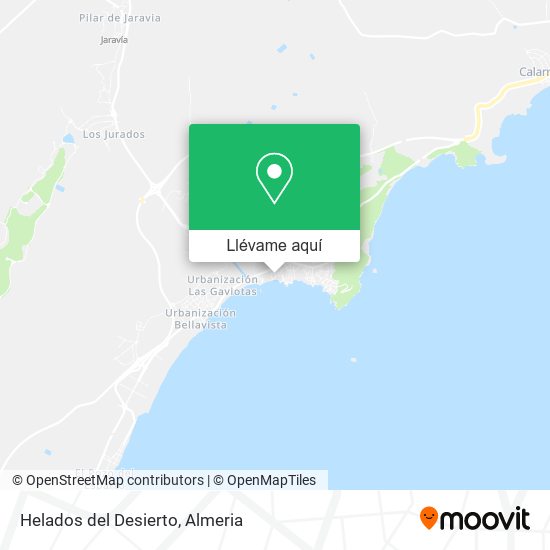 Mapa Helados del Desierto