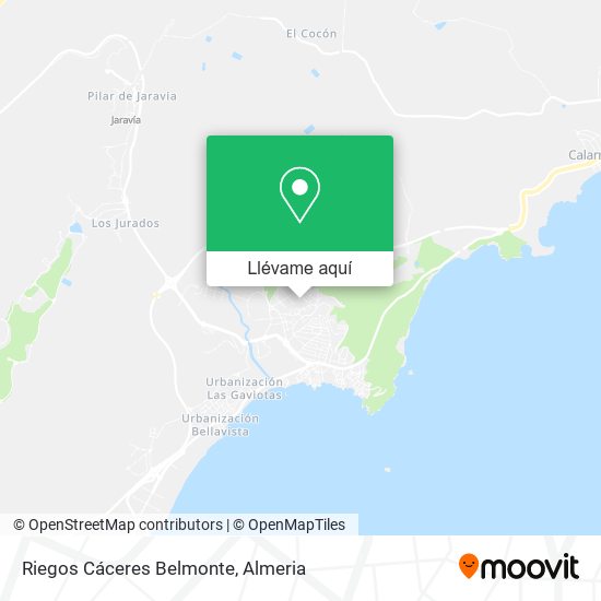 Mapa Riegos Cáceres Belmonte