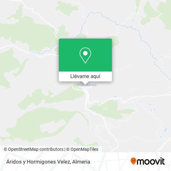 Mapa Áridos y Hormigones Velez
