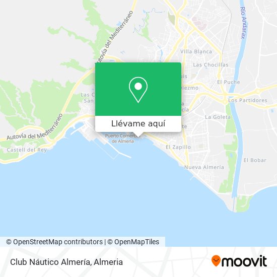 Mapa Club Náutico Almería