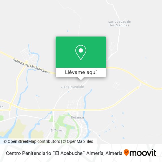 Mapa Centro Penitenciario ""El Acebuche"" Almería